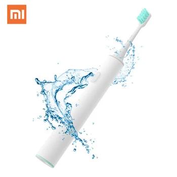 Новый Xiaomi Mijia электрические зубные щётки звуковых волн Smart зубная щётка ультразвуковая щетка отбеливание водостойкий беспроводной зарядки ... - купить со скидкой