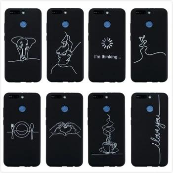 Чехол для телефона для huawei Honor 8 pro V9 чехол для huawei Honor play 6x7x9 10 lite Мягкие TPU силиконовая Черная задняя крышка - купить со скидкой