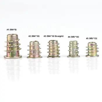 3 типа M4 M5 сплав цинка внутри Шестигранная вставьте гайки для Деревянная мебель - купить со скидкой