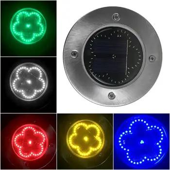 48 светодио дный led Солнечный свет заземления садовый светильник цветок Форма подземный Открытый Путь Сад двор настил освещение - купить со скидкой