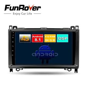 Funrover 8 core android 8,1 2 din dvd-плеер автомобиля для Mercedes Benz Sprinter B200 W209 W169 W169 B-класс W245 B170 W639 радио SIM - купить со скидкой