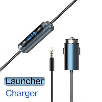 Беспроводной fm-передатчик Car Kit 3,5 мм 5 M Jack аудио MP3 открытый плеер USB Зарядное устройство унисекс полный диапазон частот - купить со скидкой