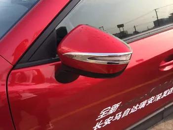 Для Mazda CX5 CX-5 2015 2016 Зеркала заднего вида Отделка боковой двери зеркало декоративные полоски 2 шт./компл. Хромированная отделка для автомобиля ... - купить со скидкой