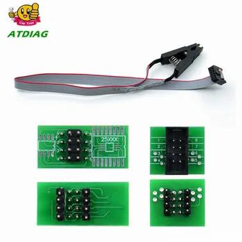 Новое поступление SOIC8 SOP8 Тесты зажим для EEPROM 93CXX/25CXX/24CXX + CH341A 24 25 серии EEPROM Flash BIOS USB программатор модуль - купить со скидкой