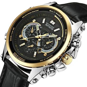 TEMEITE Элитный бренд часы для мужчин нержавеющая сталь модные бизнес для мужчин s кварцевые часы 3ATM водонепроница...