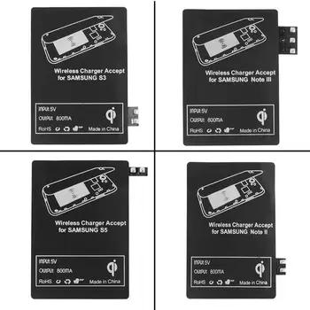 Высокое качество QI Беспроводной Зарядное устройство приемник карты черный для Samsung galaxy note2 II N7100 S3 i9300 S5/i9600 Note3 III n7100 - купить со скидкой