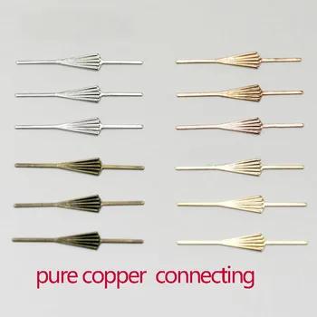 400 шт./лот чистый Медь стрелка Форма Булавки подключения Подвески хрустальный шарик Шторы Интимные аксессуары люстра мяч Запчасти Домашний ... - купить со скидкой