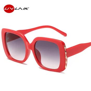 UVLAIK роскошный негабаритных солнцезащитные очки Для женщин ретро Брендовая Дизайнерская обувь большой кадр солнцезащитные очки женские оч... - купить со скидкой