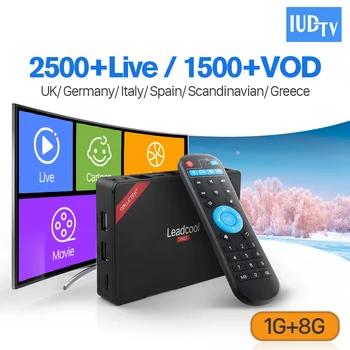 Leadcool Pro IUD ТВ IP tv подписка Европа коробка RK3229 г 1 г 8 г Android 7,1 С IP tv Italia Швеция Арабская Польша Испания IP tv - купить со скидкой