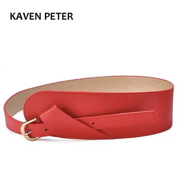 Повелительницы пояс с красного цвета роскошные женские Повседневное Для женщин Ремни женское платье одежда широкий пояс с золотистой пряж... - купить со скидкой