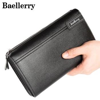 Baellerry Бизнес кошелек Для мужчин Женские Кошельки высокое качество мужской кошелек Кожа PU держателя карты сцепления браслет mws172 - купить со скидкой