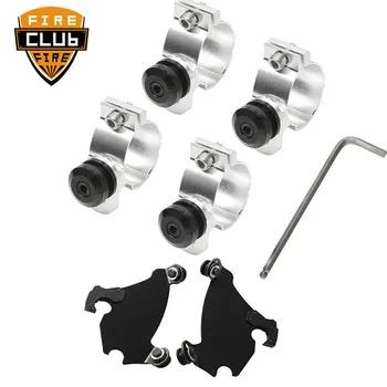Кронштейн Gauntlet фара обтекатель курка Mount Kit 41/49 мм для Harley Dyna Street Sportster xl 1200 883 - купить со скидкой