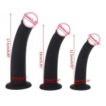 1 шт. силиконовая Анальная пробка Водонепроницаемый Моделирование пенис попа фаллоимитатор мастурбатор размеры S, M, l Размер maquiagem - купить со скидкой