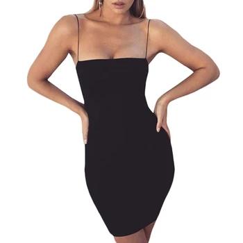 Для женщин Сексуальная Спагетти ремень рукавов Bodycon мини-клуб платье - купить со скидкой