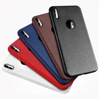 2018 ультра тонкий телефона Чехлы для iPhone 6 S 6 7 8 плюс XS Max кожаный чехол кожи Мягкие TPU силиконовый чехол для iPhone XR X Casos T010 - купить со скидкой