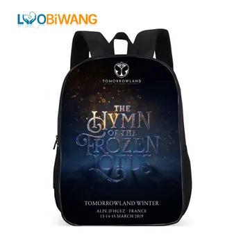 LUOBIWANG Tomorrowland Музыкальный Рюкзак с принтом для подростков мальчиков и девочек Mochila детский школьный рюкзак с 3D принтом Студенческая Книга су... - купить со скидкой