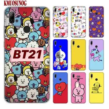 Прозрачный силиконовый чехол для телефона милые BTS BT21 для huawei Nova 4 P Smart P30 P8 Y5 Y6 Y7 Y9 Pro Lite 2019 2018 2017 - купить со скидкой