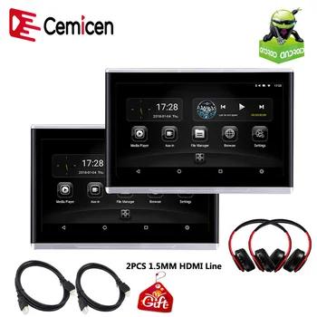 Cemicen 6,0 дюймов Android 1080 подголовник автомобиля монитор HD 10,1 P видео ips сенсорный экран wifi USB, SD, HDMI FM Bluetooth зеркальная поверхность подключение - купить со скидкой