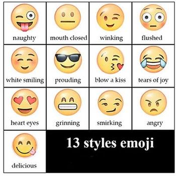 1 шт. Рождество стеклянным куполом круглый милой улыбкой emoji выражения лица стикер холодильника магнит на холодильник сообщение держатель а... - купить со скидкой