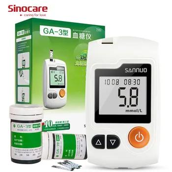 Sinocare ga-3 глюкометр измеритель глюкозы в крови глюкометры с 50 тест полосками и 50 иглами измеритель сахара в крови диабет лечение - купить со скидкой