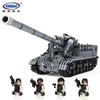 XingBao 06001 1389 шт. Творческий MOC военные серии T92 Майка набор детей Образование строительные блоки кирпичи игрушки модель подарок - купить со скидкой