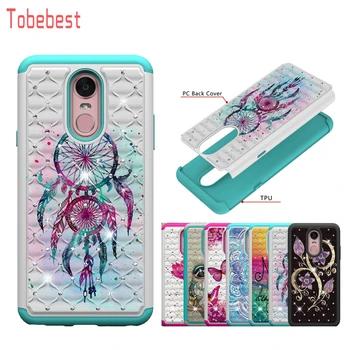 Чехлы для LG stylo 4 чехол для телефона для LG Q Stylus Алмазный Блеск Bling роспись узор двойной Слои ПК TPU крышка - купить со скидкой