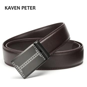 Модные Дизайнеры Для мужчин Автоматическая пряжка роскошные кожаные Ремни Бизнес мужской сплава пряжкой Ремни для Для мужчин коричневый, ч... - купить со скидкой