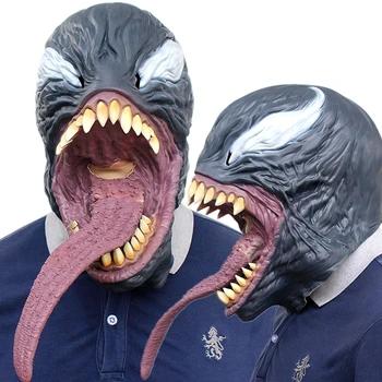 Venom Человек Паук Маска костюмы для косплея Эдвард Брок вечерние lowey Латекс маски век - купить со скидкой