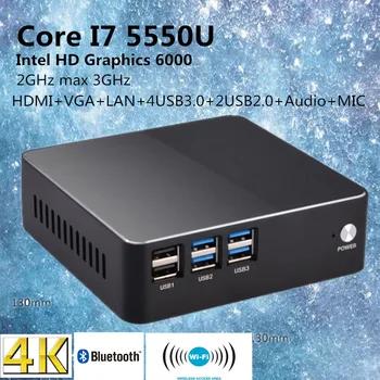 EGlobal Intel Core i7 5550u бродуэлл Мини-ПК Linux микро компьютер Win10 HTPC ТВ Box 300 м Wi-Fi VGA HDMI - купить со скидкой
