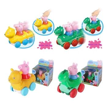 Оригинальная коробка подлинный PEPPA PIG peppa George игровой набор с peppa George спортивный автомобиль Беговая машина детская игрушка детский лучший по... - купить со скидкой