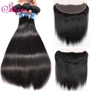 Shireen прямые волосы пучки с фронтальным перуанским натуральные волосы пучки с закрытием remy волосы сорвал кружева фронтальный с пучками - купить со скидкой