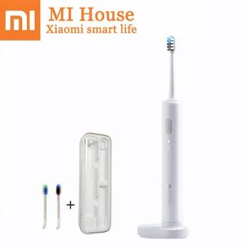 Xiaomi Sonic Электрический Зубная щётка Mijia Магнитная подвеска двигателя IPX7 Водонепроницаемый Электрический доктор B Зубная щётка с 2 головки щет... - купить со скидкой