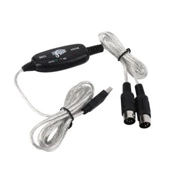 Mayitr м 1,8 м MIDI-USB кабель Высокое качество USB IN-OUT MIDI интерфейс ПК для музыки клавиатура адаптер конвертер кабели - купить со скидкой