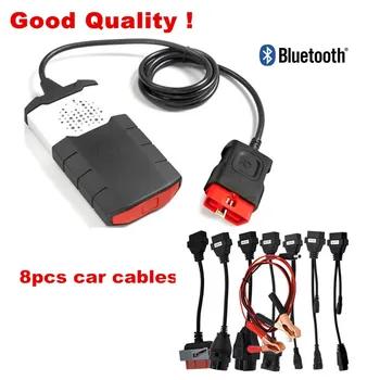 Новый vci с Bluetooth для delphis VD DS150E CDP tcs cdp pro 2015. r3 для автомобиля грузовик obd2 сканер Диагностический + 8 шт. Автомобильный Кабель DHL