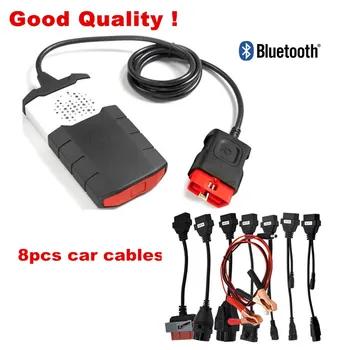 Новый vci с Bluetooth для delphis VD DS150E CDP tcs cdp pro 2015. r3 для автомобиля грузовик obd2 сканер Диагностический + 8 шт. Автомобильный Кабель DHL - купить со скидкой