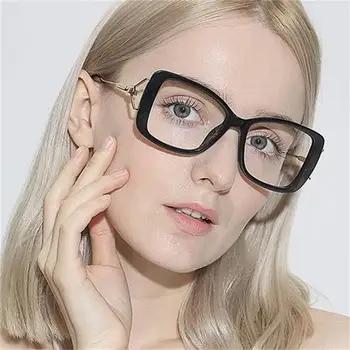 2018 осенние женские прозрачные модные очки сексуальные черные очки Рамка большие квадратные очки Оптические очки Рамка ультра легкие - купить со скидкой