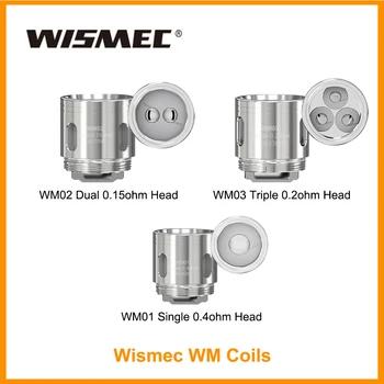 Оригинальный Wismec WM Coills для Рел RX GEN3 и гном WM01 один 0.4ohm головы/WM02 двойной 0.15ohm головы/WM03 тройной 0.2ohm HKWH - купить со скидкой
