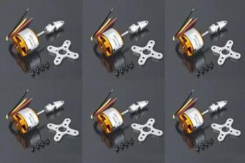 Lhm026 6 шт. A2212 бесщеточный Двигатель 1000kv для RC F450 F550 самолет multi-вертолет бесколлекторный Двигатель Бесплатная доставка - купить со скидкой