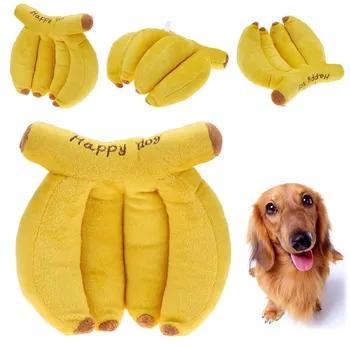 Игрушки для собак Pet Puppy Chew Squeaker скрипучий плюшевые Животные и банан Squeaker звук игрушки - купить со скидкой