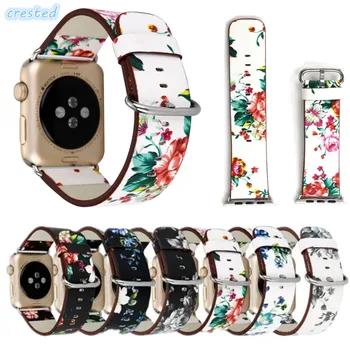 Хохлатая Натуральная кожа ремешок для Apple Watch группа 42 мм/38 наручные часы браслет для iwatch серии Группа 1/2/ 3 с адаптером - купить со скидкой
