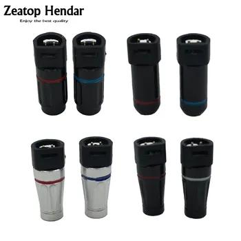 1 пара металлический корпус наушников Мужской контактный разъем для IE80 IE8 гарнитура провод наушников DIY разъем