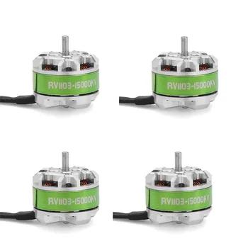 4 шт. aokfly rv1103 1103 8000kv 15000kv 1-3 S бесщеточный Двигатель черный для 80-100 мм racing drone RC Quadcopter мини модели часть - купить со скидкой