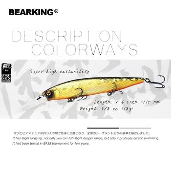 Bearking Новое поступление 2019 мм 115 г мм 18 г медленно плавающий Рыбалка Прикормка искусственные приманки Хищник снасти JERKBAIT для щуки и бас - купить со скидкой