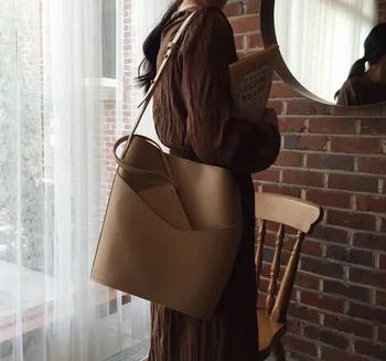 Модные искусственная кожа женская сумка-мешок большая емкость композитный мешок hot Женский Повседневная плечо старинные сумка qici892 - купить со скидкой
