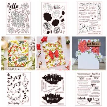 Рождество комплекты украшений прозрачный силиконовый штамп набор для DIY Скрапбукинг/фотоальбом ремесло декоративные ясно штамп 6x8in - купить со скидкой