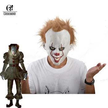 ROLECOS Хэллоуин маска это Pennywise Косплей Маска Стивен Кинг это клоун косплей маска для хэллоувечерние - купить со скидкой
