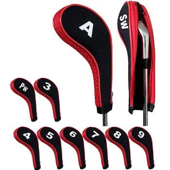 10 шт./компл. гольф клуба глава Обложка Утюг клюшки защитные колпаки комплект Открытый Гольф аксессуары Высокое качество Бесплатная доставк... - купить со скидкой