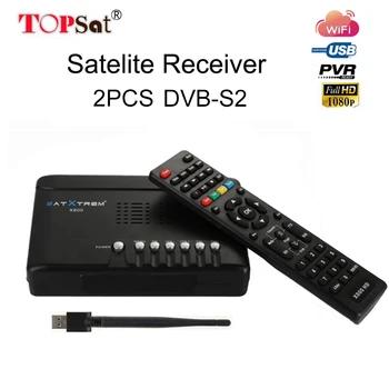 2 шт. DVB-S/S2 рецепторов спутниковый ресивер Full HD 1080 P DVB-S/S2 рецепторов с USB WiFi 1 год 5 резких перемен температуры CCcam приемник - купить со скидкой
