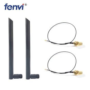 Dual band 2,4/5,0 ГГц 5dbi Беспроводной антенны RP-SMA + IPX U. FL помощью соединительного кабеля для PCI-E Беспроводной карты PCI WIFI/WLAN/3g/4G модули - купить со скидкой