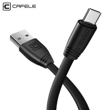 CAFELE плоский тип C USB кабель для зарядки телефона кабель для samsung huawei Xiaomi Oneplus телефон Тип C порт прочный кабель для мобильного телефона - купить со скидкой